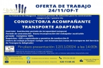 OFERTA EMPELO TEMPORAL 24/11/OF-T CONDUCTOR/A T. ADAPTADO